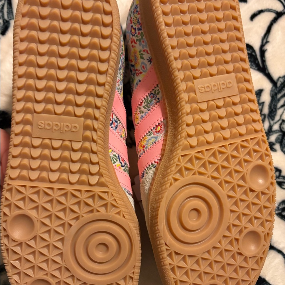 Adidas Kids Floral Sneakers - Pink and Cream - Picture 5 of 6